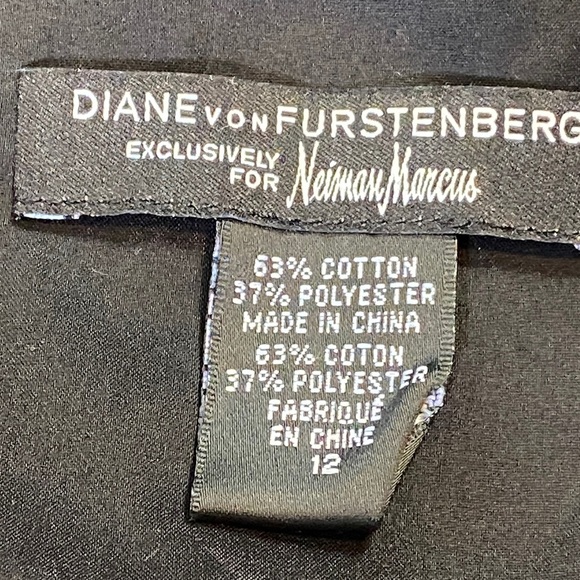 Diane Von Furstenberg Exclusively for Neiman Marcus Black Mini Dress - Picture 2 of 9